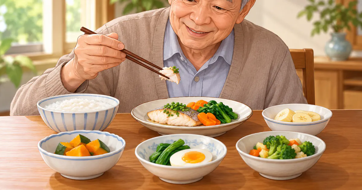 Các khẩu phần nhỏ mềm và đa dạng giúp người cao tuổi dễ ăn hơn