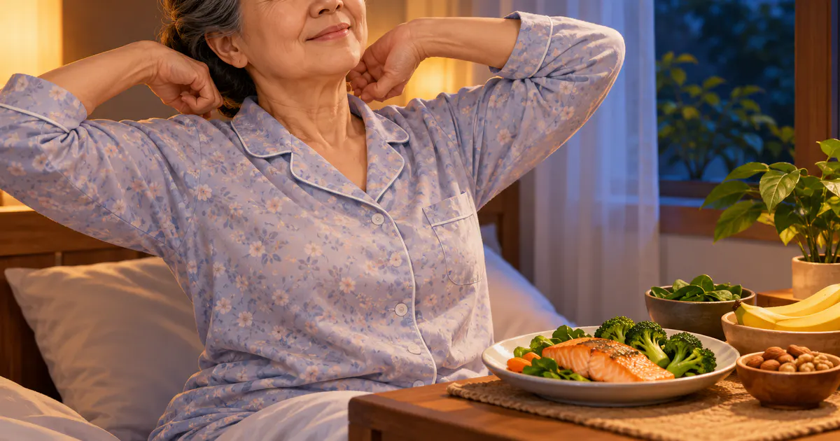 Thói quen thư giãn buổi tối hỗ trợ giấc ngủ ở người cao tuổi