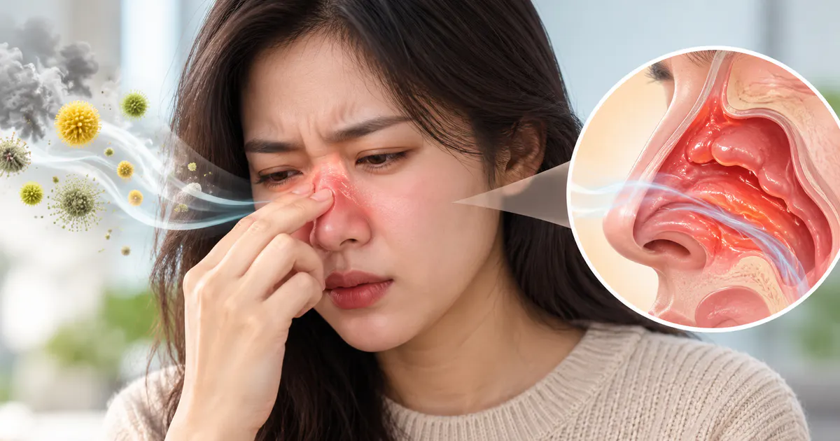 Nguyên nhân bị viêm mũi ở người trưởng thành và cách chăm sóc mũi an toàn