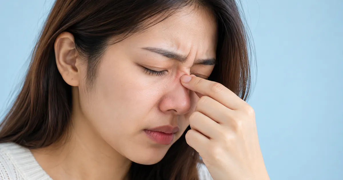 Người lớn chăm sóc mũi tại nhà khi tìm hiểu nguyên nhân của nghẹt mũi