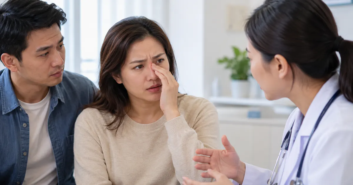 Trao đổi với nhân viên y tế khi xuất hiện dấu hiệu cảnh báo viêm xoang