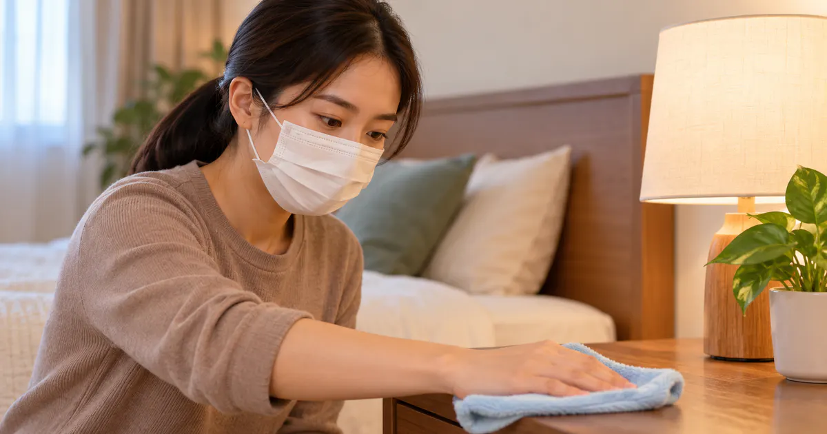 Giảm tiếp xúc với bụi và tác nhân gây dị ứng trong chăm sóc viêm mũi