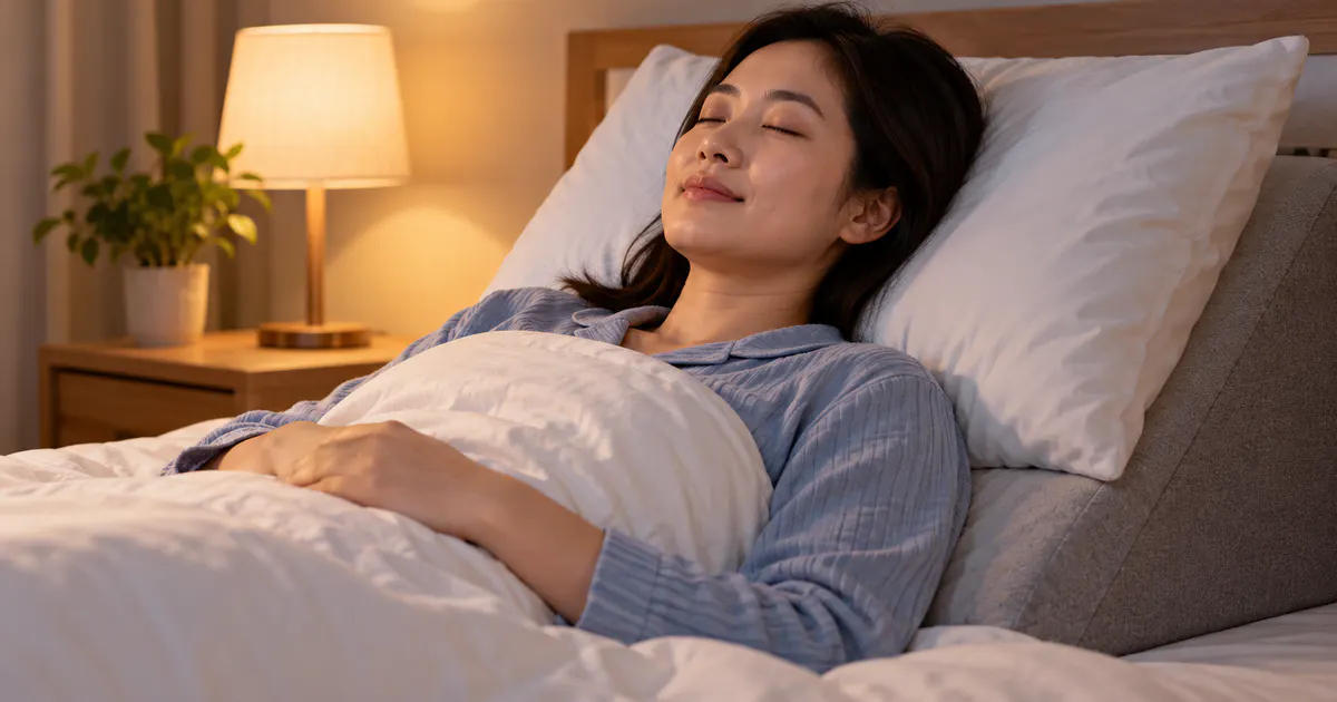 Tư thế nâng phần thân trên khi ngủ để hỗ trợ giảm triệu chứng trào ngược