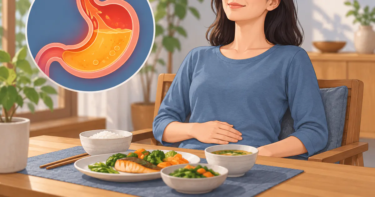 Tư thế ngồi thẳng sau ăn hỗ trợ người hay bị trào ngược