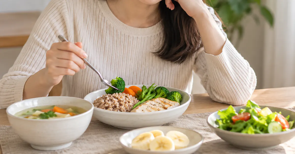 Bữa ăn vừa phải và đơn giản cho người hay bị trào ngược