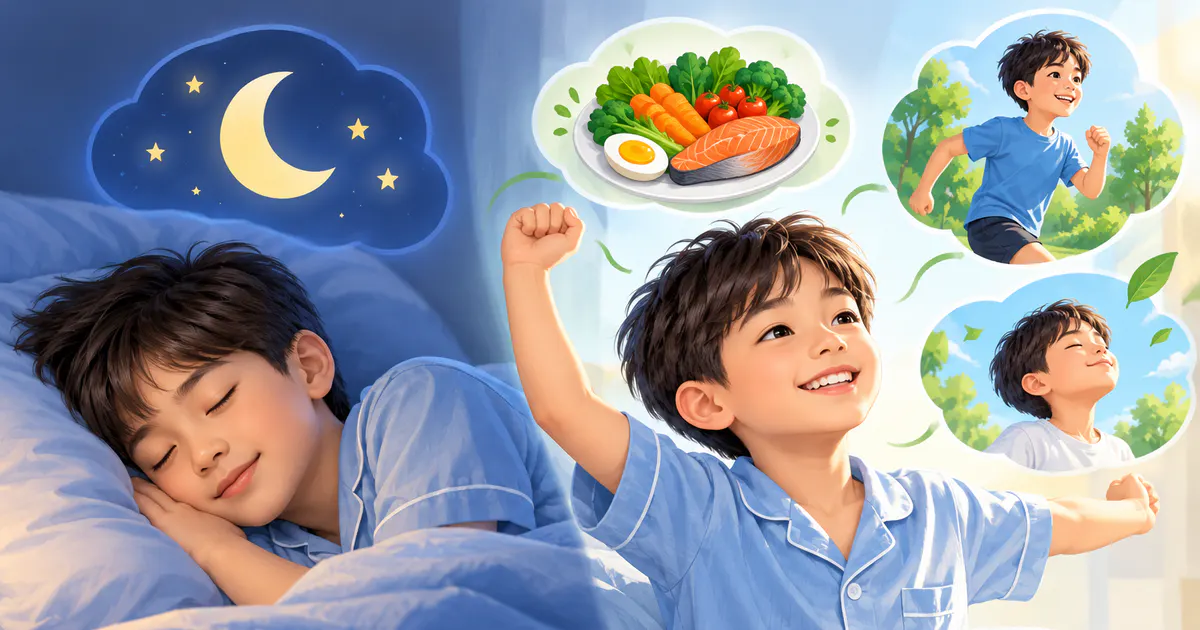 Trẻ 10 tuổi ngủ đủ và duy trì thói quen lành mạnh để hỗ trợ học tập