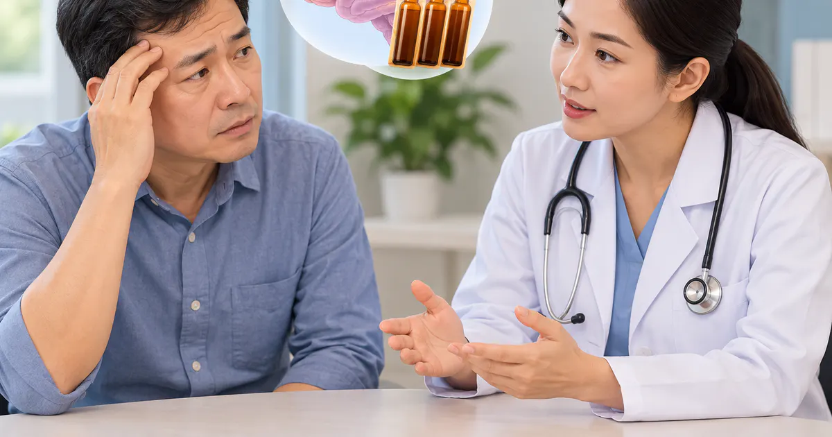 Người có triệu chứng kéo dài trao đổi với bác sĩ