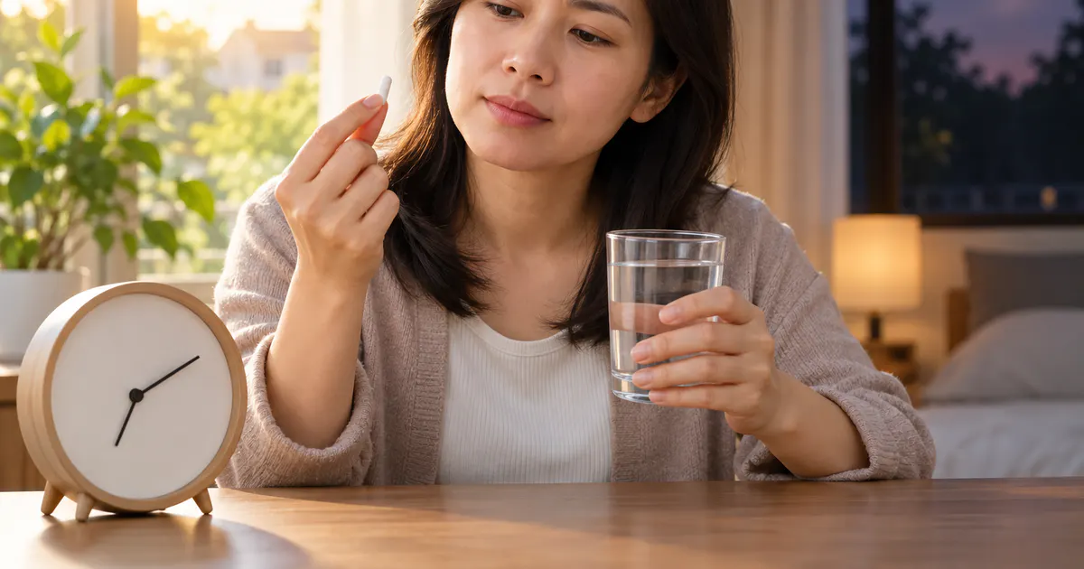 Người trưởng thành cân nhắc thuốc bổ não nên uống sáng hay tối bên cạnh ly nước