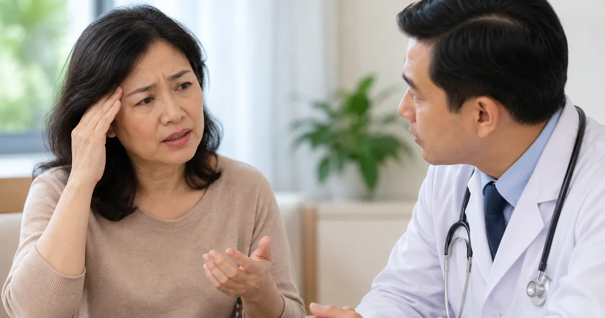Bác sĩ trao đổi với người bệnh để tìm nguyên nhân chóng mặt