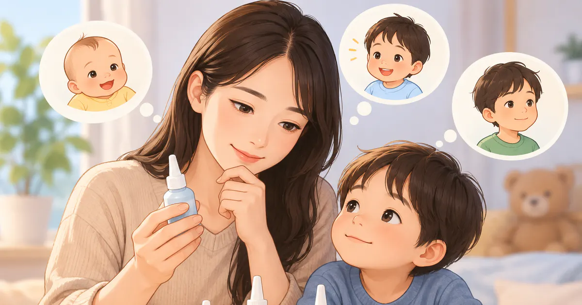 Cha mẹ cân nhắc lựa chọn sản phẩm chăm sóc mũi phù hợp với tuổi của trẻ