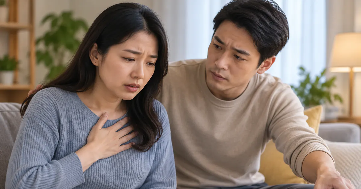 Người thân hỗ trợ khi tim đập nhanh kèm dấu hiệu cảnh báo