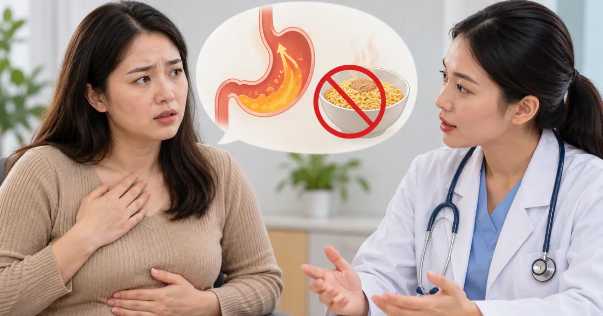 Người có triệu chứng trào ngược trao đổi với nhân viên y tế khi cần đi khám