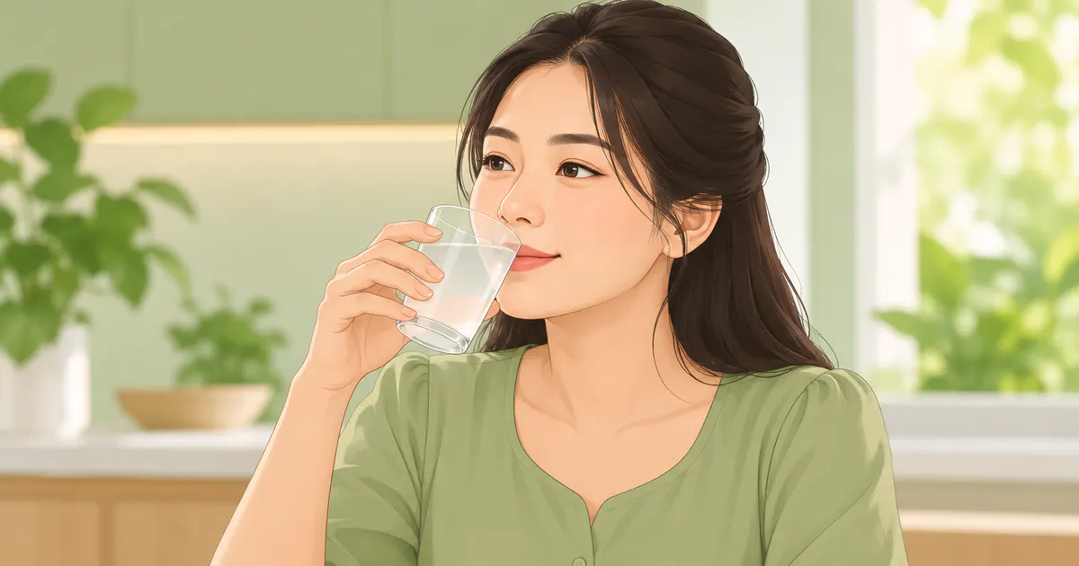 Uống từng ngụm nhỏ nước dừa ở tư thế ngồi thẳng để hạn chế khó chịu