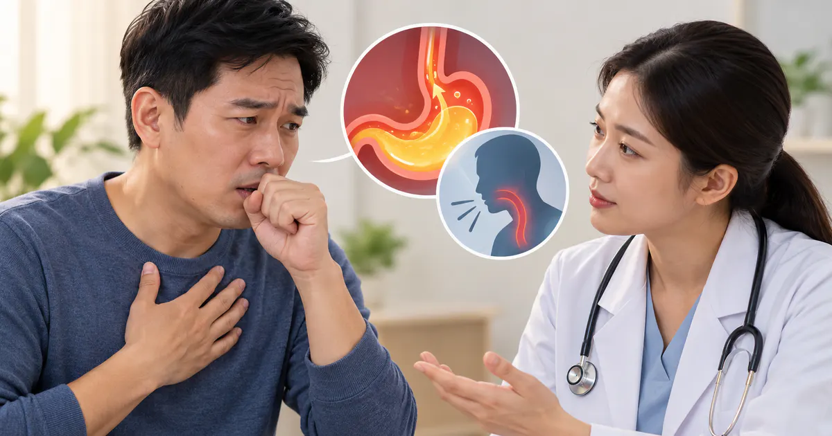 Người bệnh trao đổi với nhân viên y tế về dấu hiệu ho kéo dài cần đi khám