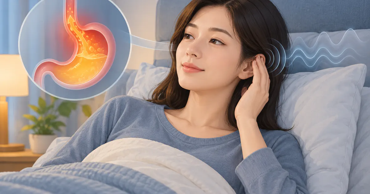 Tư thế nghỉ ngơi yên tĩnh giúp theo dõi và giảm khó chịu khi trào ngược kèm ù tai