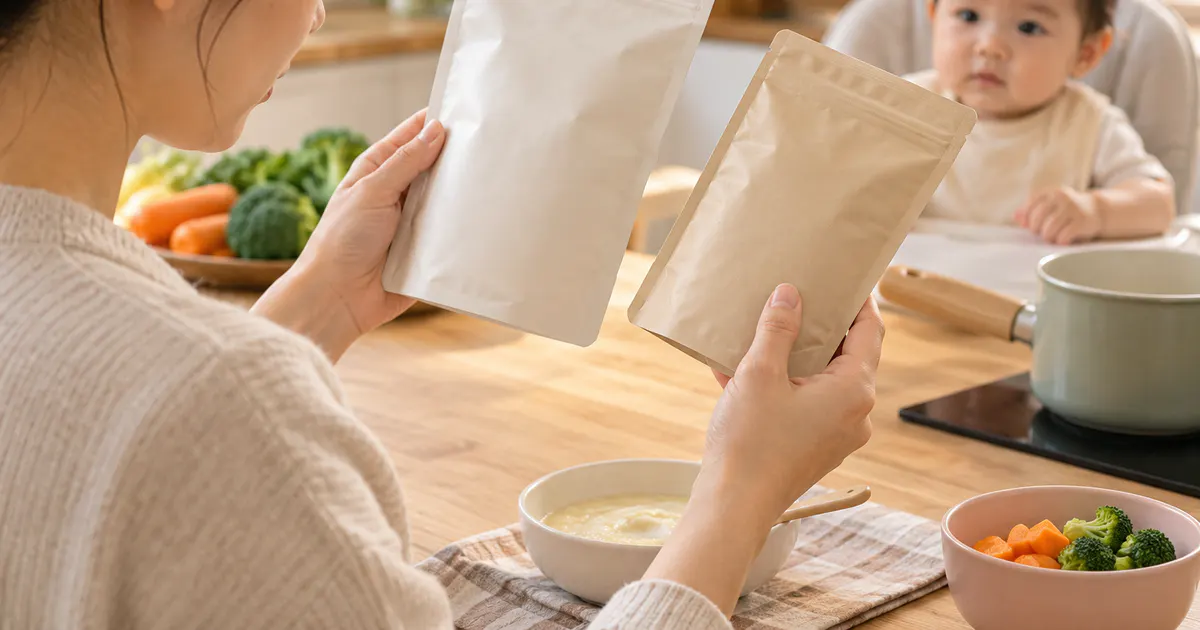 Cha mẹ kiểm tra thành phần để tránh protein sữa bò ẩn