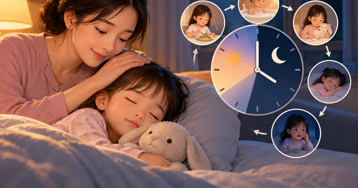 Trẻ thực hiện lịch sinh hoạt thư giãn trước giờ ngủ