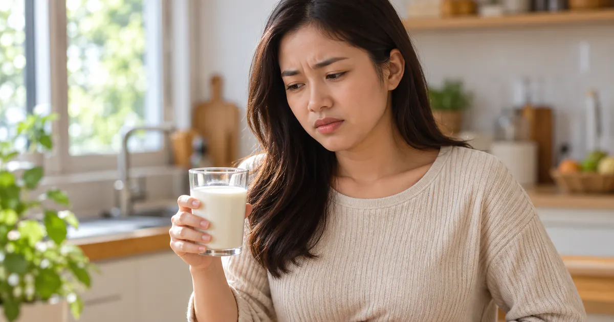 uống sữa bị đầy bụng có phải không dung nạp lactose và cách phân biệt dị ứng sữa