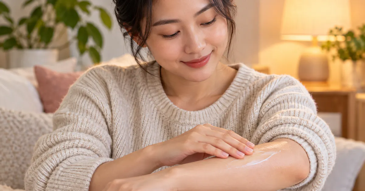 Minh họa thói quen chăm sóc da đều đặn để hạn chế tái phát viêm da cơ địa nặng