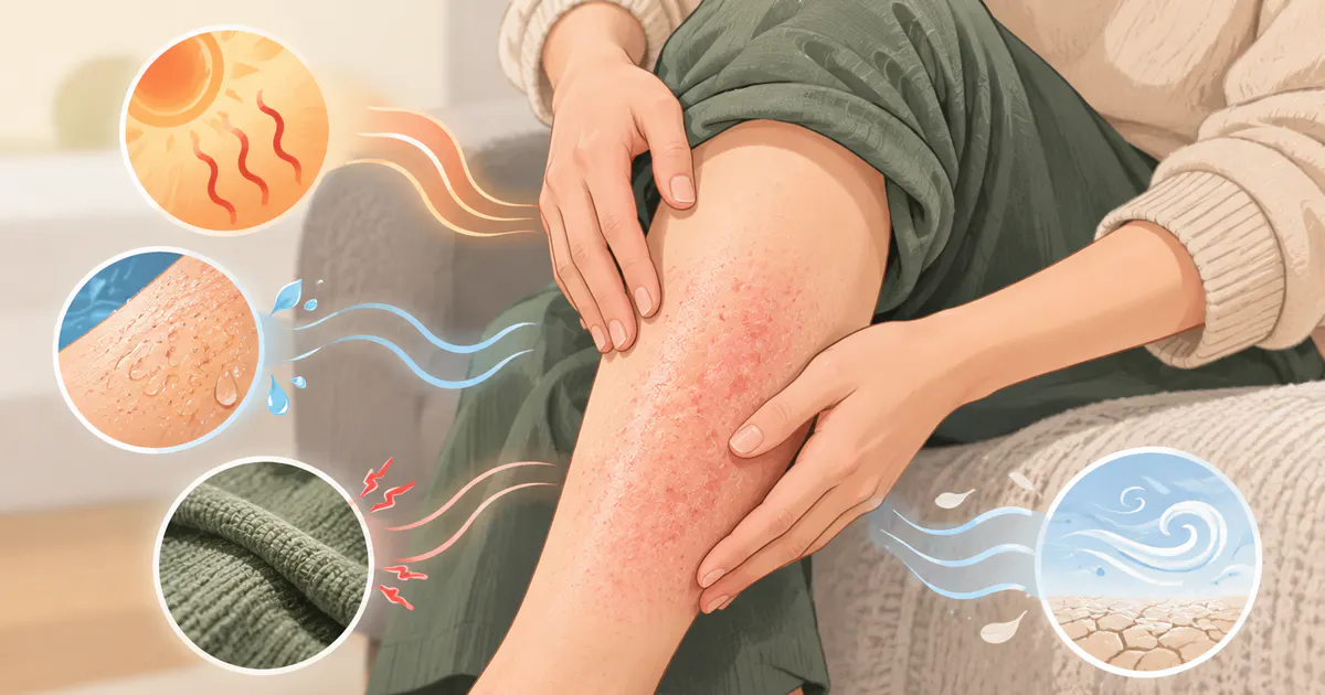 Minh họa các yếu tố nhiệt, mồ hôi và ma sát có thể làm da chân kích ứng