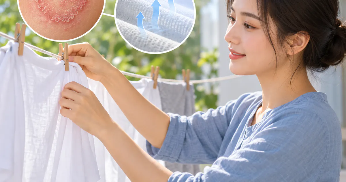 Giữ quần áo khô thoáng giúp hạn chế lây lan và tái phát nấm da
