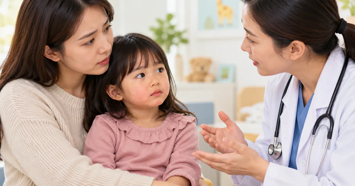 Cha mẹ đưa trẻ đi khám khi vùng da quanh miệng có dấu hiệu bất thường