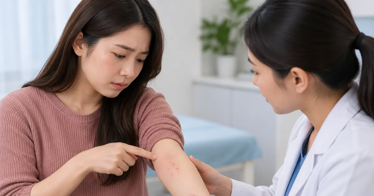 Trao đổi với nhân viên y tế khi viêm nang lông ở tay có dấu hiệu bất thường