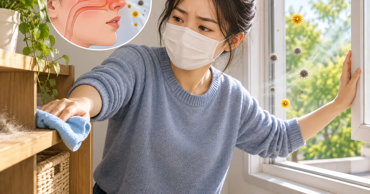 Giảm tiếp xúc với bụi và tác nhân dị ứng trong nhà